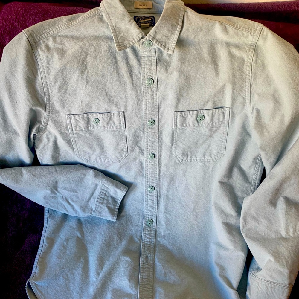 J. Crew lightweight chamois work shirt item Az429